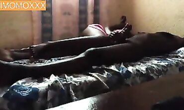 Black Amateur with Big Tits Gets Fingering and Creampie