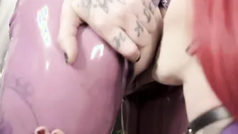 Tattooed Lesbians Enjoy Anal Play with Plugs and High Heels