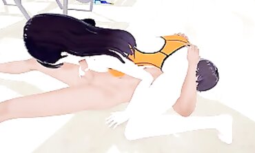 Maki Oze Takes a Hardcore Beach Creampie