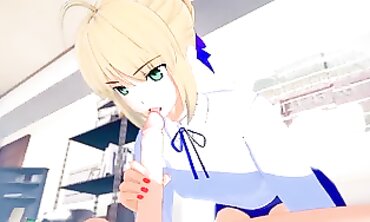 Artoria Pendragon Craves Early Morning Sex in 3D Animation
