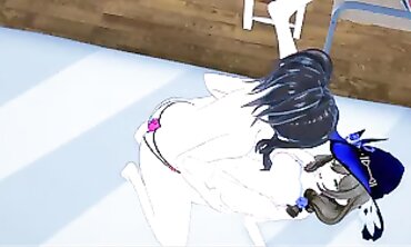 Genshin Impact: Lisa Takes a Rough Dyke Strap Session
