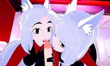Cerberus in Helltaker: 3D Hentai Orgy