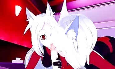 Cerberus in Helltaker: 3D Hentai Orgy