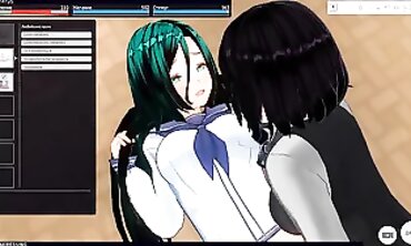 3D Toon Schoolgirls Have Fun After Class