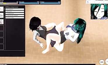 3D Toon Schoolgirls Have Fun After Class