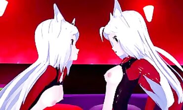 Helltaker Trio: 3D Animated Demon Orgy