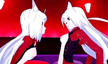 Helltaker Trio: 3D Animated Demon Orgy