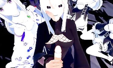 Re:Zero 3D Hentai: Ahegao Aura's Wild Romp