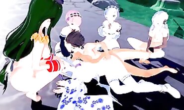 Re:Zero 3D Hentai: Ahegao Aura's Wild Romp