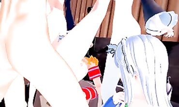 Re:Zero 3D Hentai: Ahegao Aura's Wild Romp