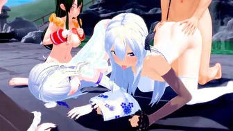 Re:Zero 3D Hentai: Ahegao Aura's Wild Romp