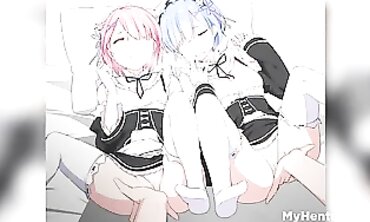 Ultimate Re:Zero Rem Hentai Compilation - Rough Sex & Squirting