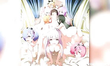 Ultimate Re:Zero Rem Hentai Compilation - Rough Sex & Squirting