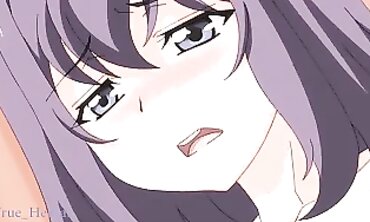 Uncensored Anime Threesome: barely legal Babe and Older Man