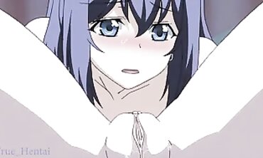 Uncensored Anime Threesome: barely legal Babe and Older Man