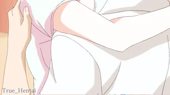 Uncensored Anime Threesome: barely legal Babe and Older Man