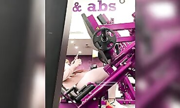 Adorable Brunette in Tight Pink Gym Leggings