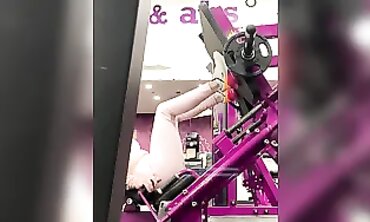 Adorable Brunette in Tight Pink Gym Leggings