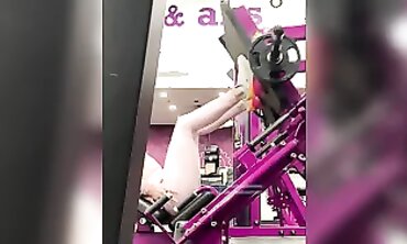Adorable Brunette in Tight Pink Gym Leggings