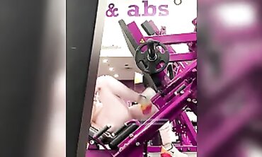 Adorable Brunette in Tight Pink Gym Leggings