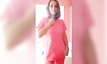 Redhead MILF Nurse Gives Jerk Off Instructions