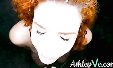 POV Amateur Cumshot: Ashley Ve Squirts on the Carpet