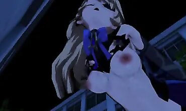 Fischl Genshin Impact 3D Hentai: Public Creampie