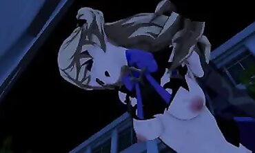 Fischl Genshin Impact 3D Hentai: Public Creampie