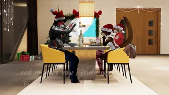 A Merry Bi-curious Christmas Threesome - 2nd Life Yiff