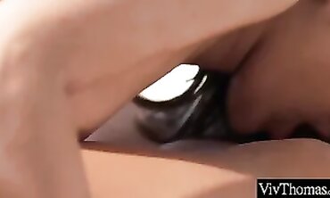 Petite Brunette Jessica Portman Gets Revved Up