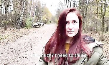 KleoModel Gets Picked Up for a Public Outdoor Creampie