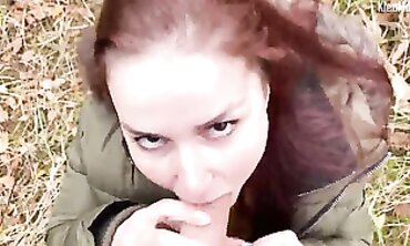 KleoModel Gets Picked Up for a Public Outdoor Creampie