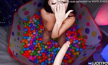 Brunette Babe With Natural Tits Talks Dirty During POV Blowjob
