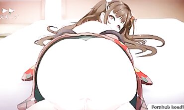 Anime Game Osanaduma: Hentai Blowjob with Big Dick