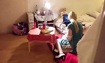 barely legal Angel Caught Masturbating With a Banana