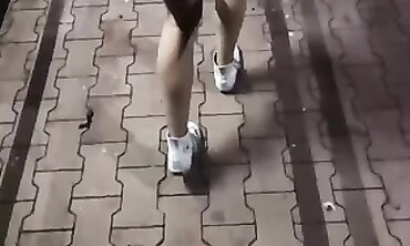 Public Night Fuck: Rough Sex and Spanking Outdoors