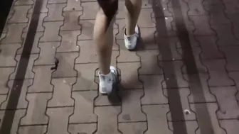 Public Night Fuck: Rough Sex and Spanking Outdoors