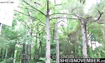 Blonde African Beauty Flashes Her Big Ass Outdoors