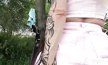 Cindy Shine Caught in a Public Threesome with Grandparents