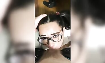 POV: College Bimbo Gets Deepthroated and Creampied