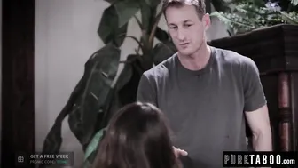 Step-Dad's 18yo Adopted Daughter Steps Up for a Wild Threesome