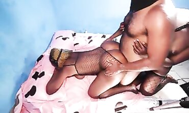 Thick Ebony BBW Threesome Ass Fuck