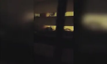 Hidden Cam Window Voyeurism: Taut Barely Legal Brunette
