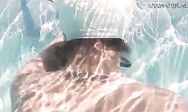 Rose Black Masturbates in the Swimming Pool
