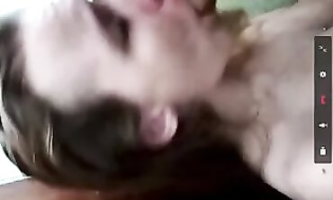 POV: Blonde Amateur Gets Face Fucked by Friend in Restroom