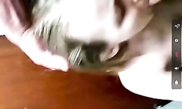 POV: Blonde Amateur Gets Face Fucked by Friend in Restroom
