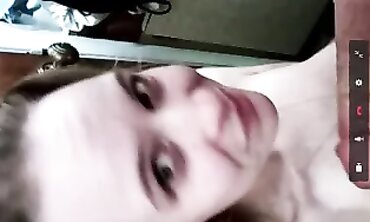 POV: Blonde Amateur Gets Face Fucked by Friend in Restroom