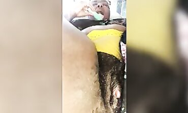 Plumper Ebony BBW Solo Creampie