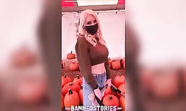 Kenzie Taylor's Halloween Outdoor Blowjob