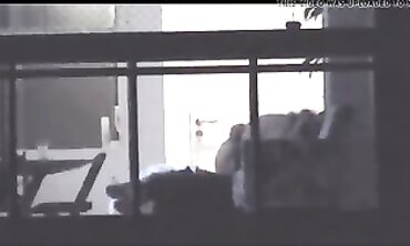 Busty MILF Lovers Romp and Fuck in Window